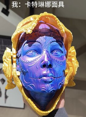 3d打印卡特琳娜面具姬摆件墙壁装饰万圣节氛围人脸摆件道具小礼物
