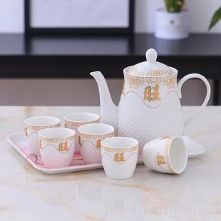 新款 子茶 北欧陶瓷轻奢具套装 家用客厅茶具耐水热泡壶茶杯水壶杯式