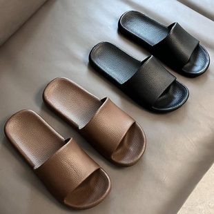女家居无声浴室不臭夏季 eva防滑脚黑色室内家用洗澡男凉拖鞋 情侣