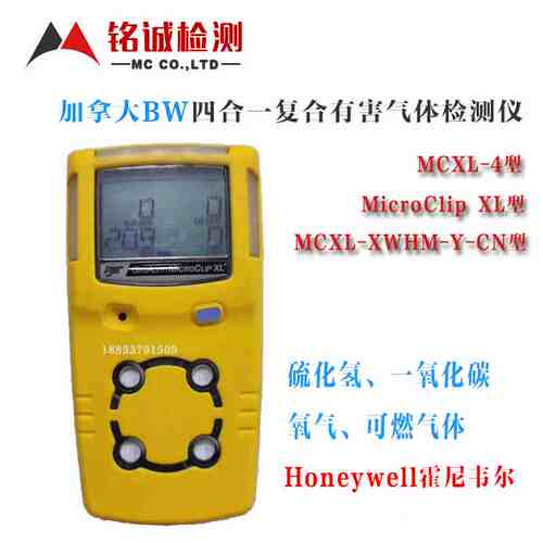 加拿大BW MC2-4便携扩散式四合一气体检测仪 BW MCXL-4测氧测爆仪