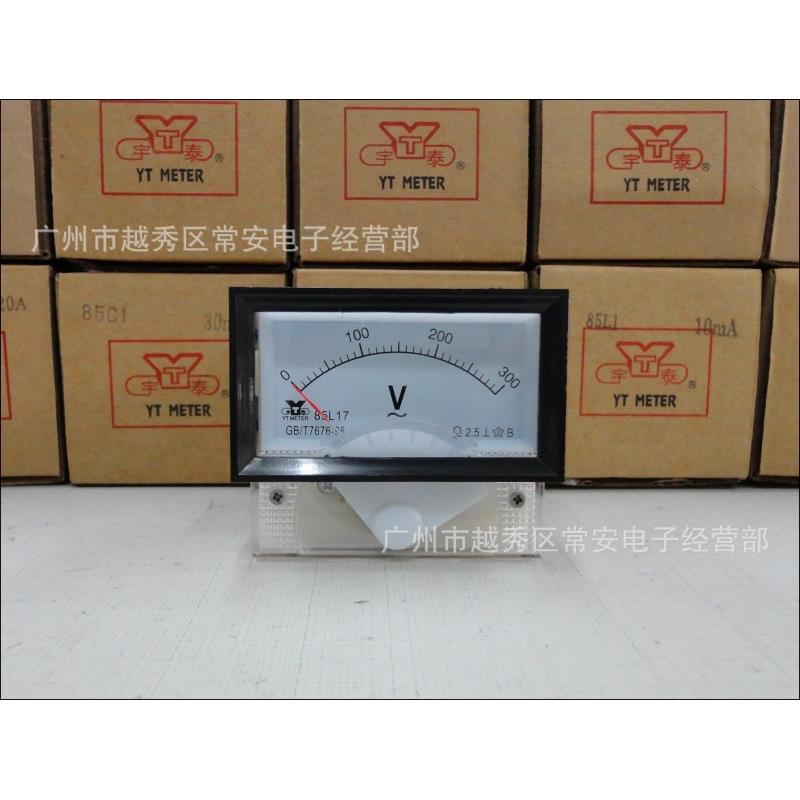 上海宇泰 指针式交流电压表 85L17-V 40*70