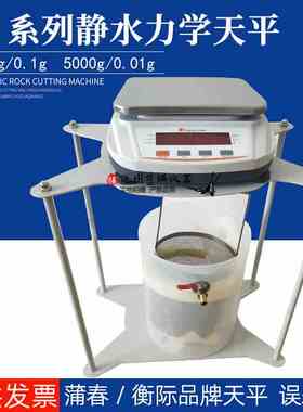 静水天平5kg0.1g 浦春浸水力学电子称5000g 0.01g JY5001浸水桶