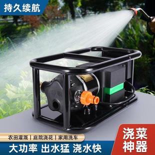 浇菜浇水机抽水 抽水泵浇菜农用浇地灌溉泵家用菜地农田充电式