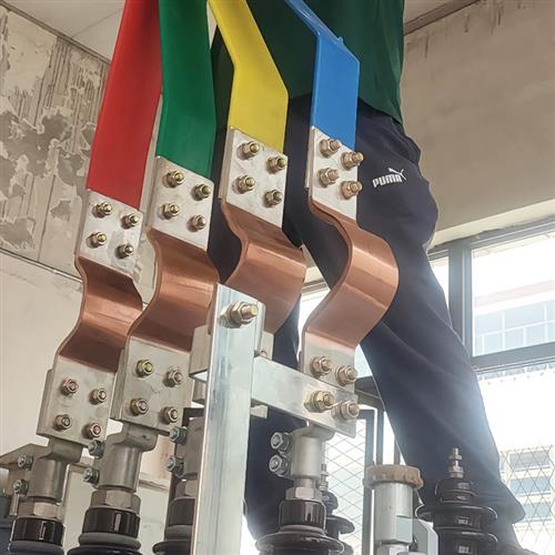铜排软连接MST100x10mm镀锡紫铜箔无痕2定制变压器铝排母线伸缩节