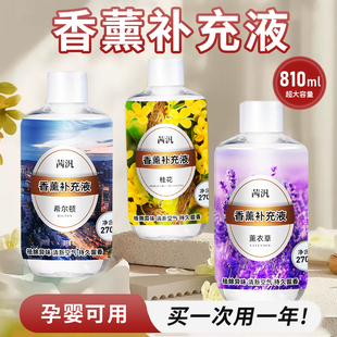 香薰补充液加湿器熏香精油家用香水卧室大瓶无火香氛机扩香挥发液