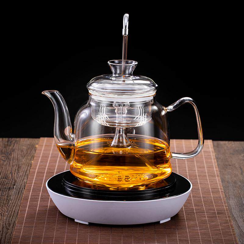 煮养生蒸玻璃蒸汽全自动茶器电家C用陶大容量加厚耐热上水炉茶壶