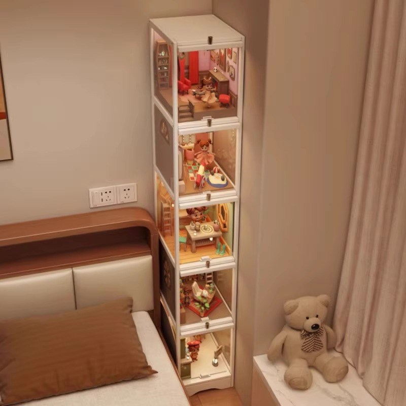 微缩造景模型展示柜适p用若来超级世界diy小屋模型盲盒手办展示架