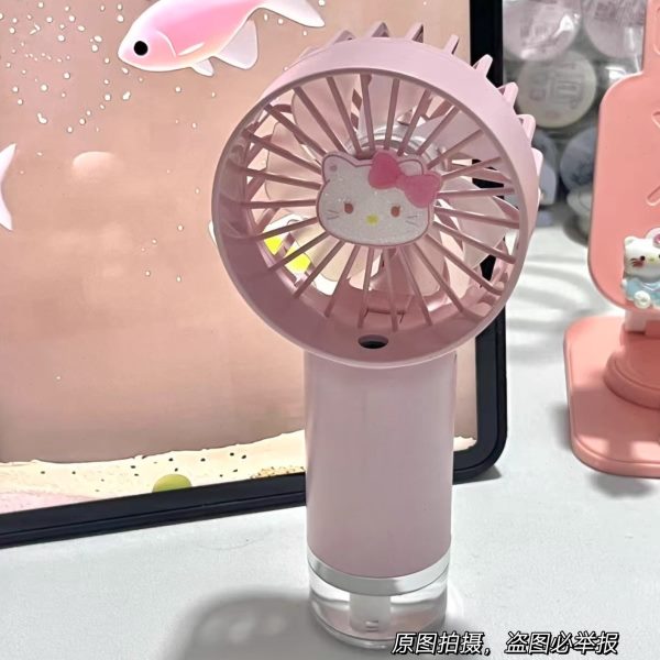 可爱学生充电风扇便携手持卡通喷雾风扇送礼手持电风扇情侣迷你物