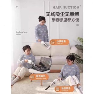 二合一超静音大吸力吸毛器车用车载吸尘器无线小型 除螨德国手持式