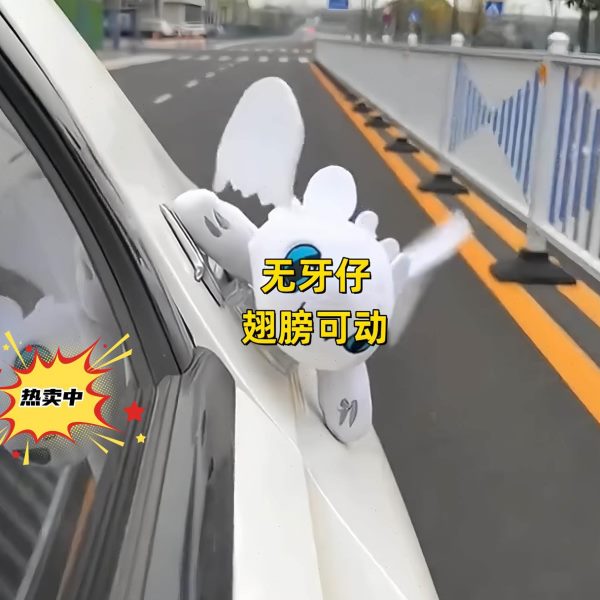 动牙小配件汽车无车顶外可仔摆件天窗装饰玩偶摩托车头盔翅膀挂件