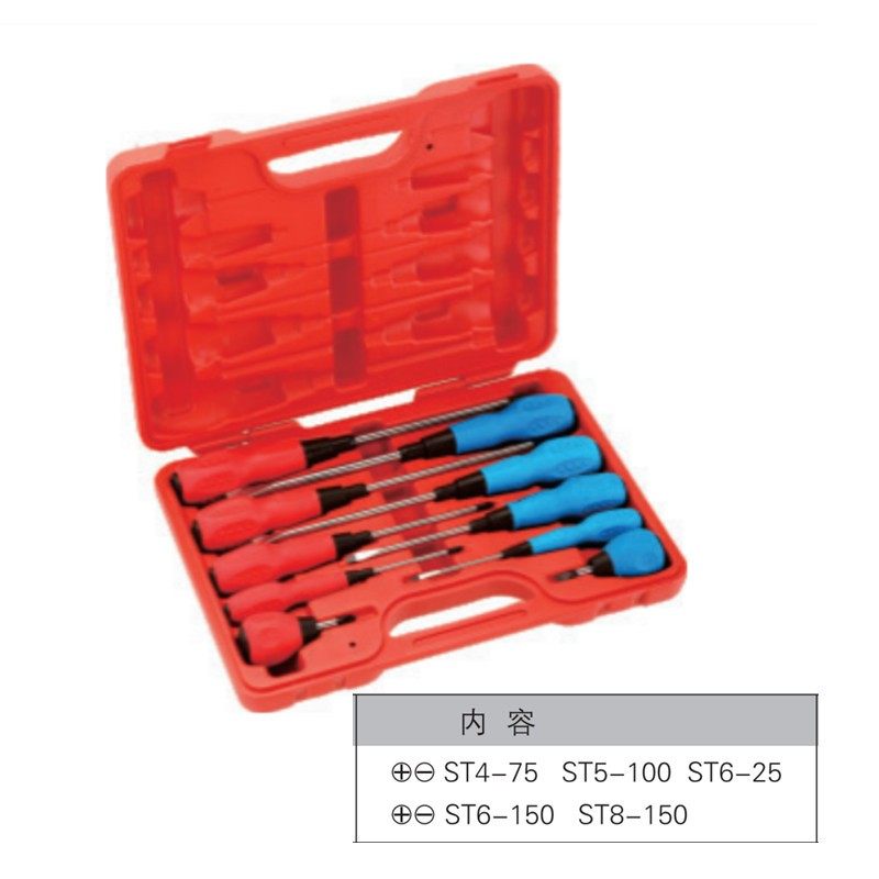 jtech捷科ST软柄改锥螺丝刀批起子带磁M性工业组套套装十字花型