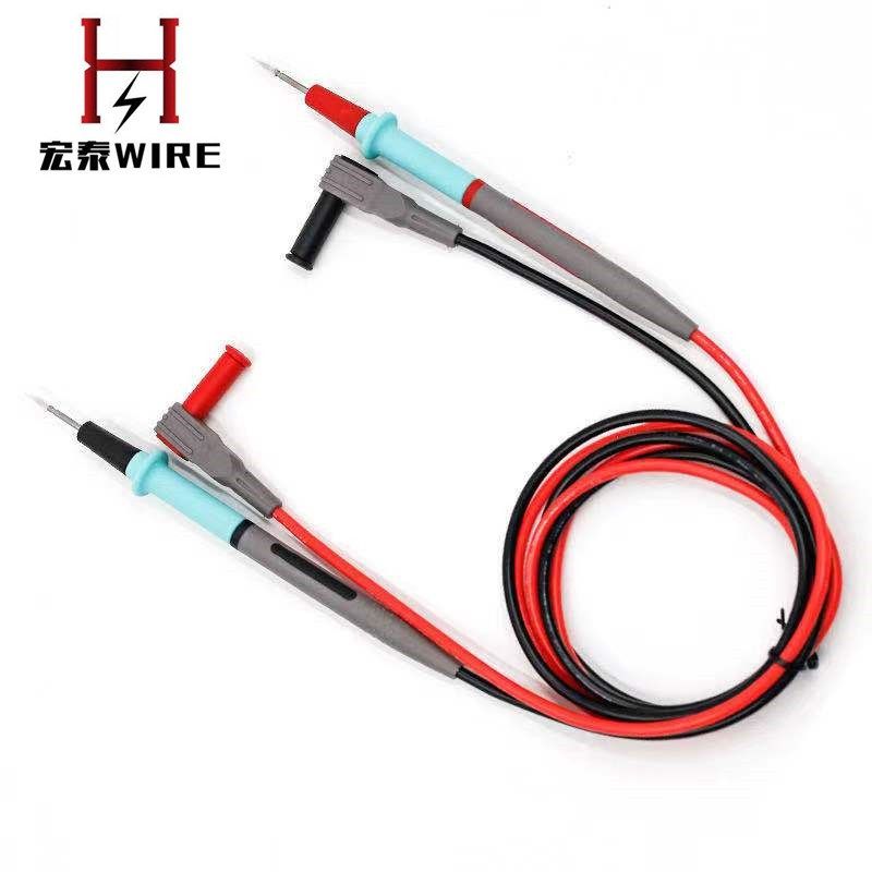 通用特尖钢针万用表笔152芯特软硅胶双层绝缘线1000V20A柔软耐折