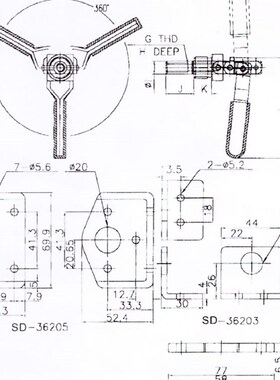 推拉式快速夹钳SD-36202M 36204M 36224M不锈钢夹具36204MSS肘夹