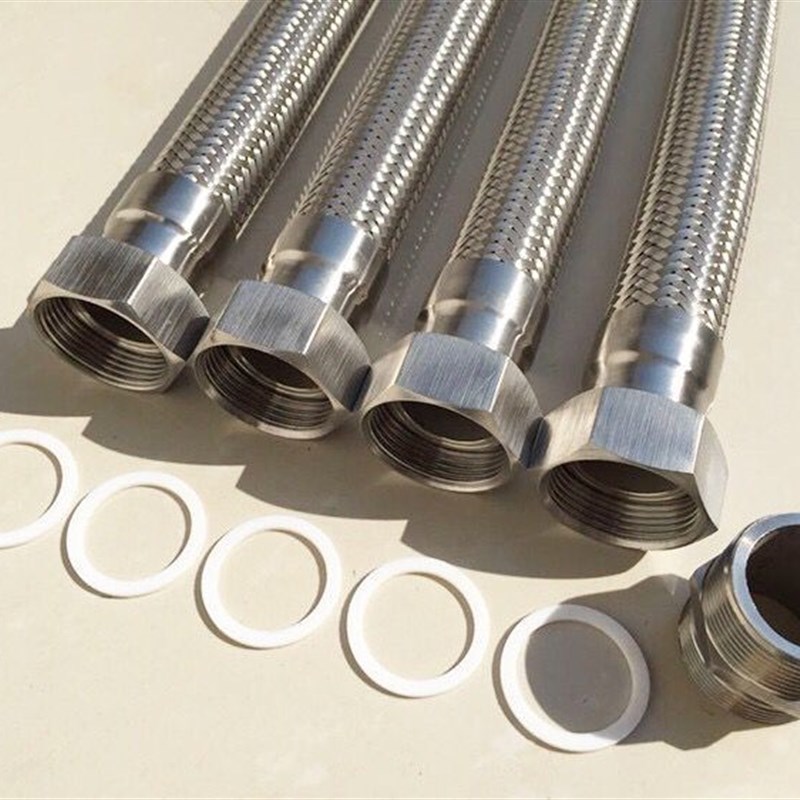 304不锈钢金属波纹软管蒸汽管编织网管工业高温高压管4分6分1寸