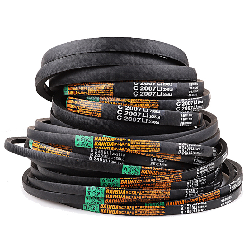 百花三角带b型3607-8437硬线橡胶传动带工业机器联组齿形皮带A/C