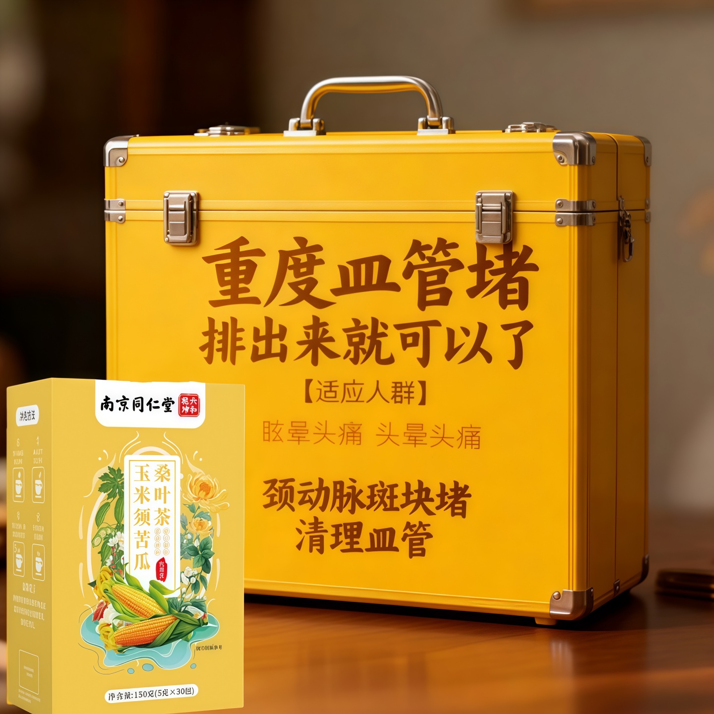 玉米须苦瓜桑叶茶植物提取降辅助三高泡水喝的养生茶皿压皿糖皿脂