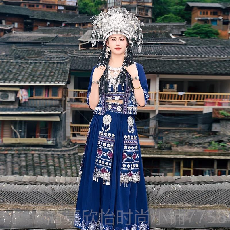 正品苗服装女苗疆少女贵州少数族南服饰民云旅族拍写真影楼舞蹈演