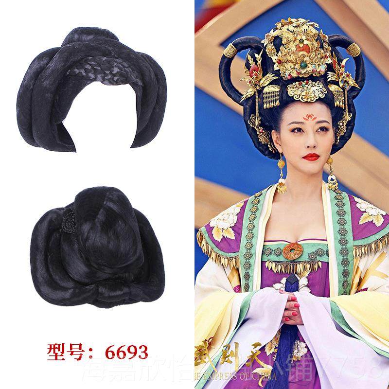 正品苏朝州原创古装宫廷则天头套唐风武唐反串全头整短款贵顶妃假
