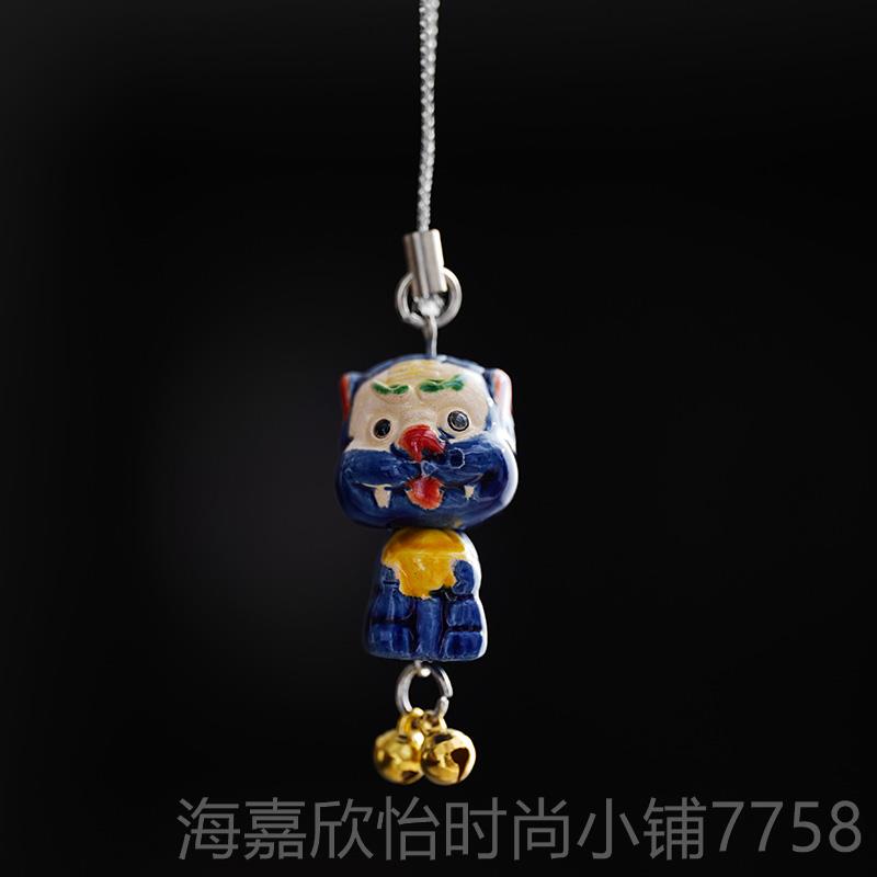 正品爷包邮正品厦风门狮金门狮爷交趾陶瓷汽车挂件平安旅游风纪念