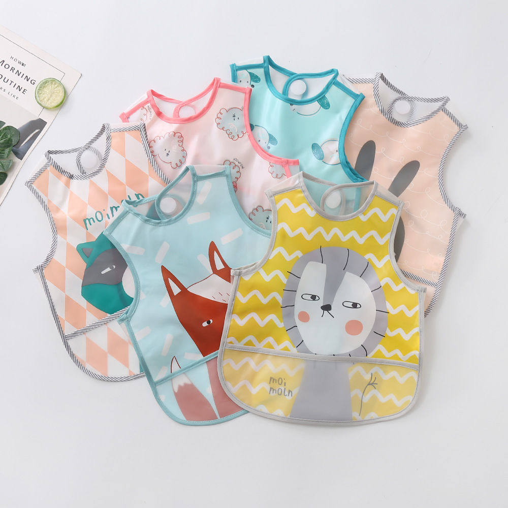 儿童防水围兜卡通防水饭兜 口水巾反穿衣,婴童用品,口水巾,淘宝优惠券,粉丝福利购,淘宝优惠卷