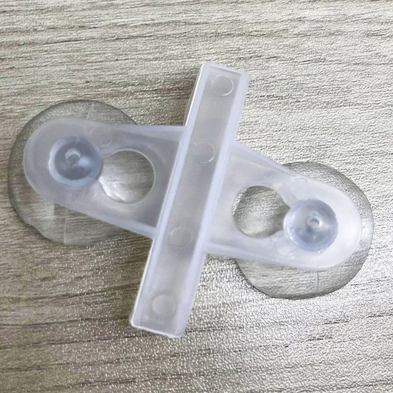 鱼缸隔离板卡扣吸盘固定玻璃隔断夹子水族网格板底滤固定夹