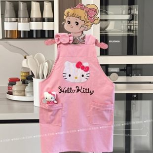 烘焙奶茶画画蛋糕围家用工作服可爱做饭卡通少女咖啡腰厨房围裙店