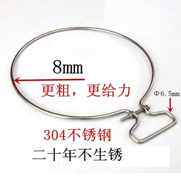 防卡箍砧板不锈钢箍墩菜菜板圆形箍裂铁钢圈加固圈手提抱箍砧板铁