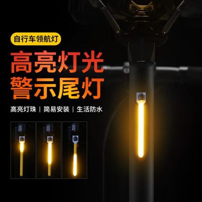 灯流水星夜间警示夜骑航山地灯配件尾灯流灯后自行车领公路车骑行