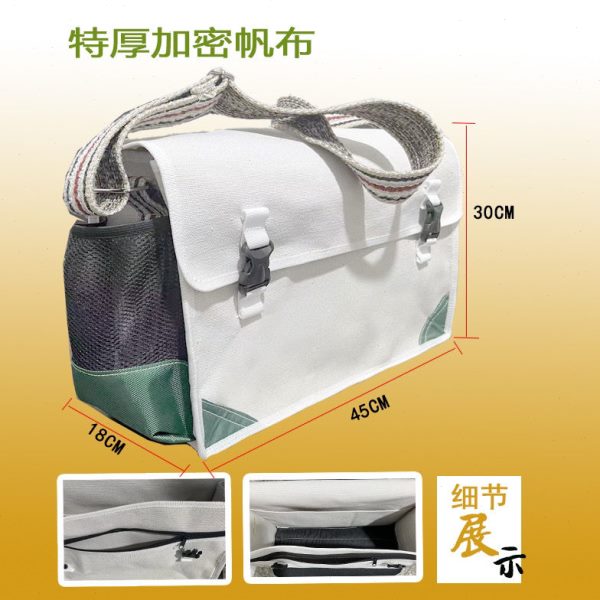 五金工具电工多功能单肩斜挎包专用维修安装帆布包加厚耐磨电工包