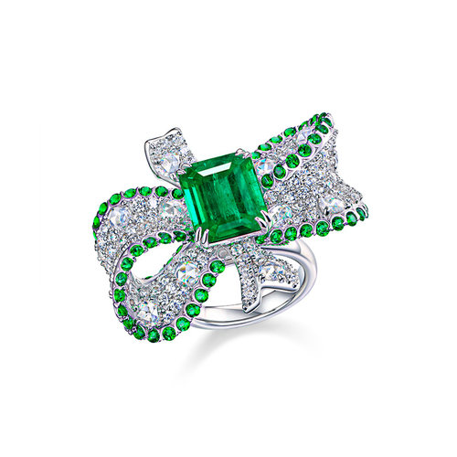 AILEQ吊坠戒指双用蝴蝶结两用