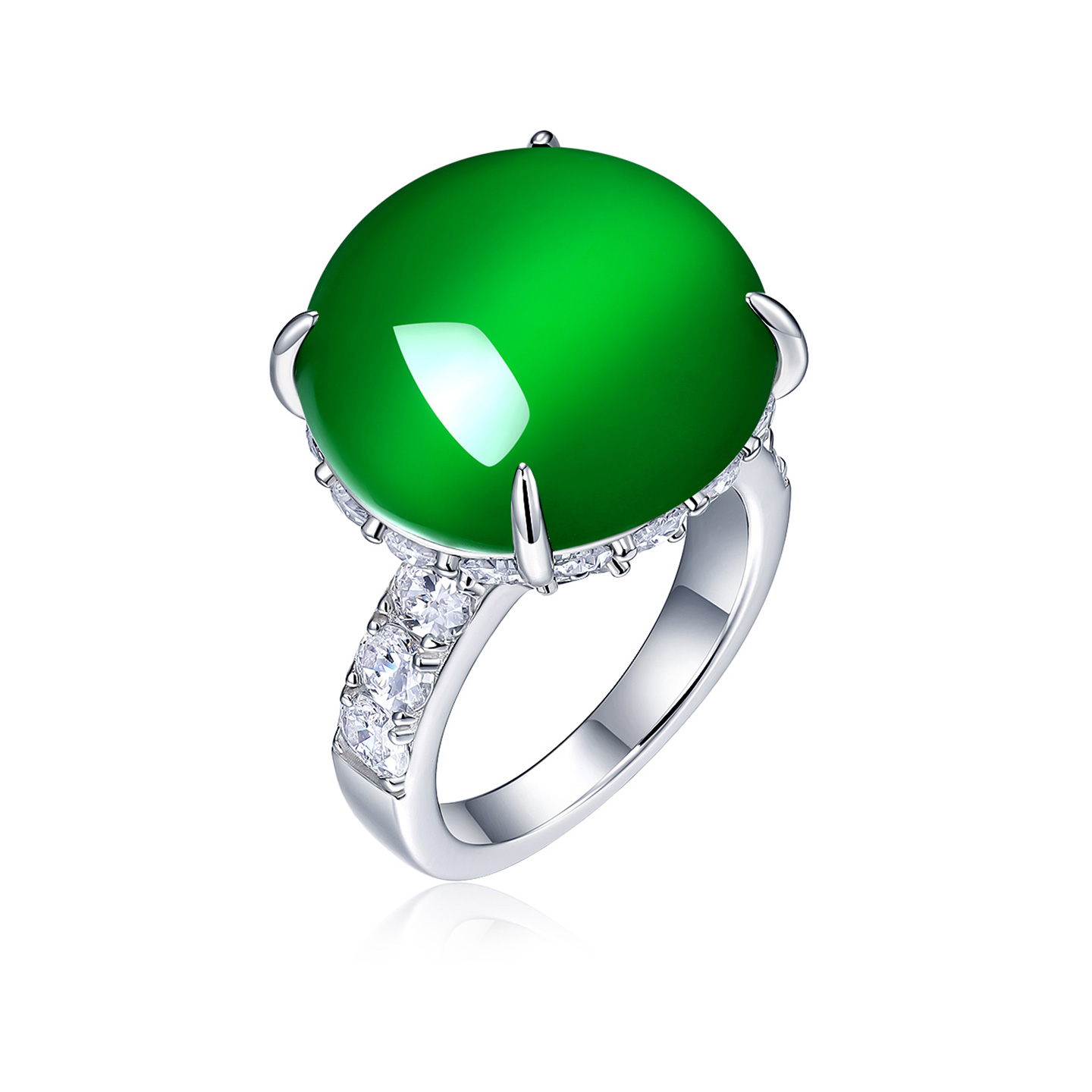 AILEQ大鸽子蛋玉髓戒指