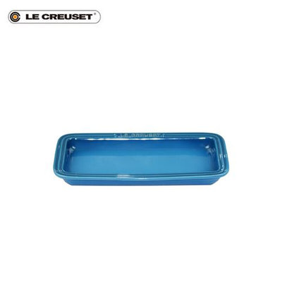 法国LE ·CREUSET 炻瓷欧式长方形盘子25cm鱼盘菜碟子彩色