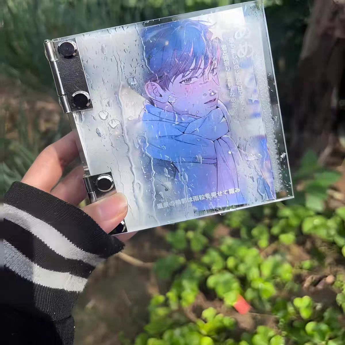 insi风雨天亚克力卡册一宫格透明卡册简约高级卡相册拍立得收纳册
