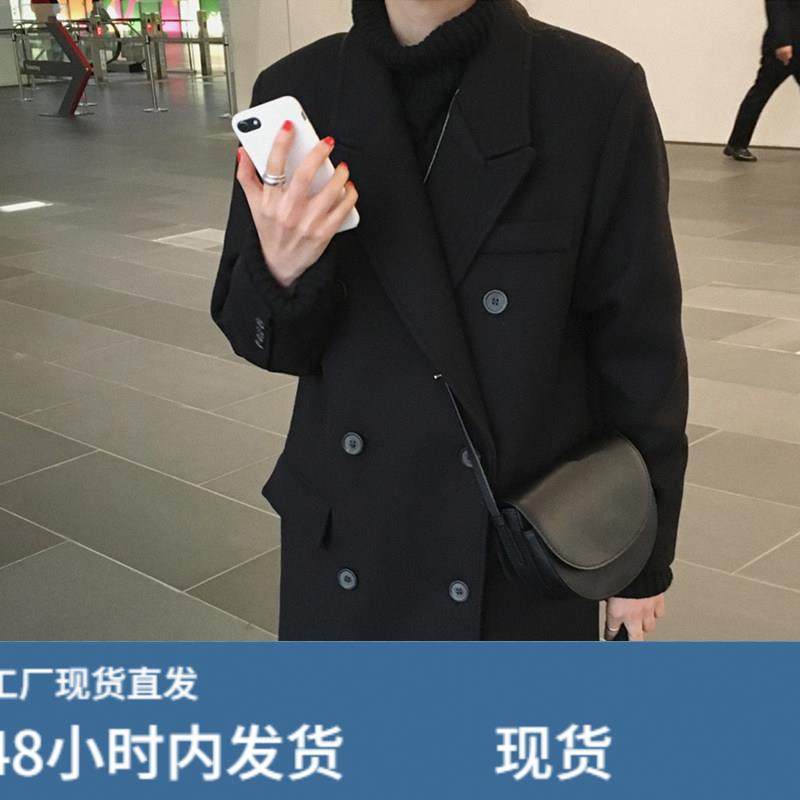 黑色羽绒内里呢子大衣女2025秋冬新款小个子加厚正肩西装毛呢外套,运动/瑜伽/健身/球迷用品,广场舞套装,淘宝优惠券,粉丝福利购,淘宝优惠卷