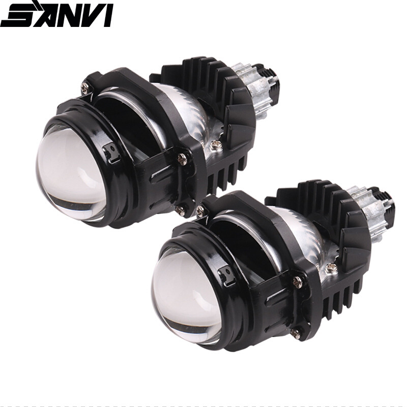 三为工厂SANVI 2寸LED双光透镜大灯35w 6000k汽车摩托车灯