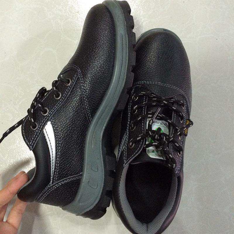 誉丰Y6221防静电鞋防砸防滑耐高温安全鞋头层皮pu底防静电工作鞋