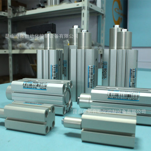 转角薄型气缸 MKS12X10L 旋转压紧气缸 转压回转气缸 长拓CHANTO
