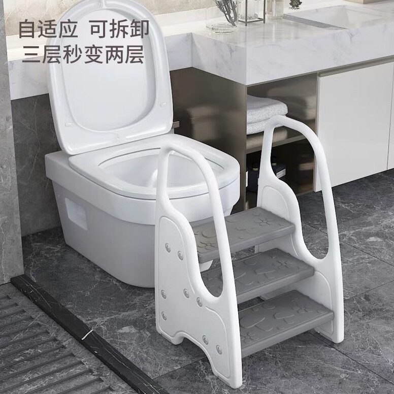 泡泡虎儿童三层加高脚踩凳洗漱台宝宝洗手楼梯卫生间垫脚凳脚踏凳
