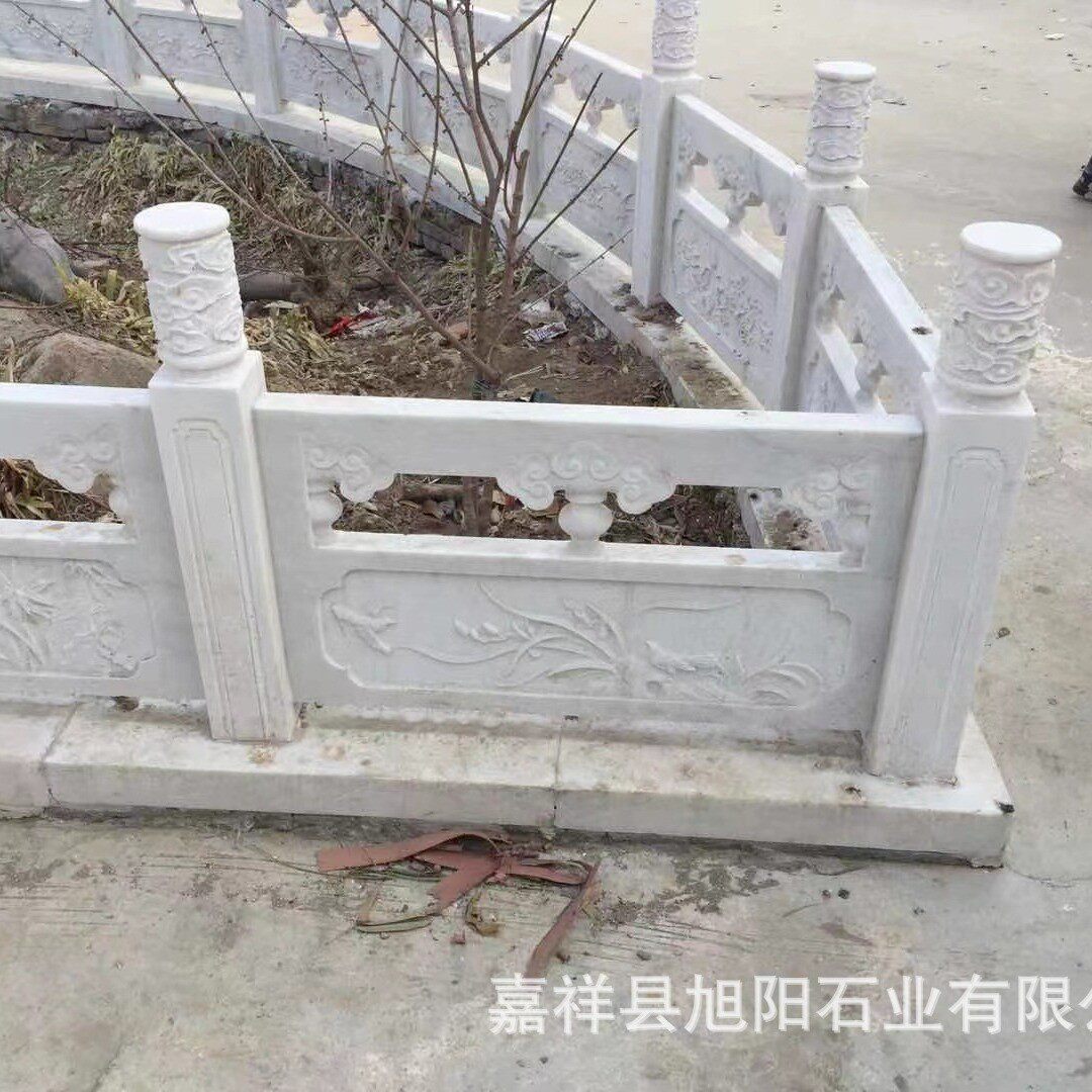 大桥石护栏仿古花岗岩石栏杆批发