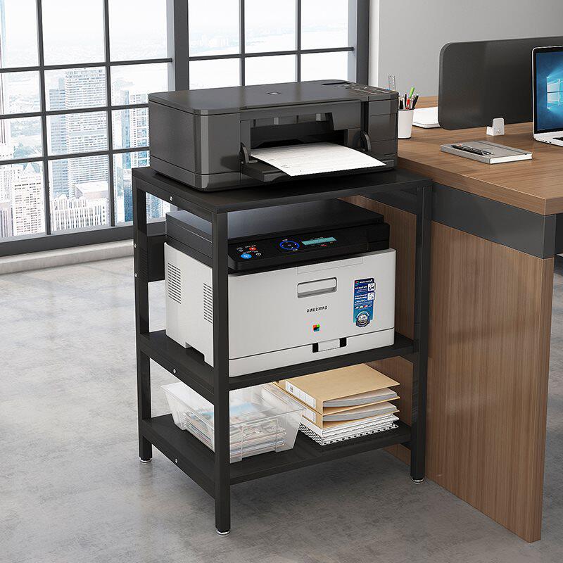 批发打印机架子办公桌面置物架家用多层多功能双层电脑收纳架复印