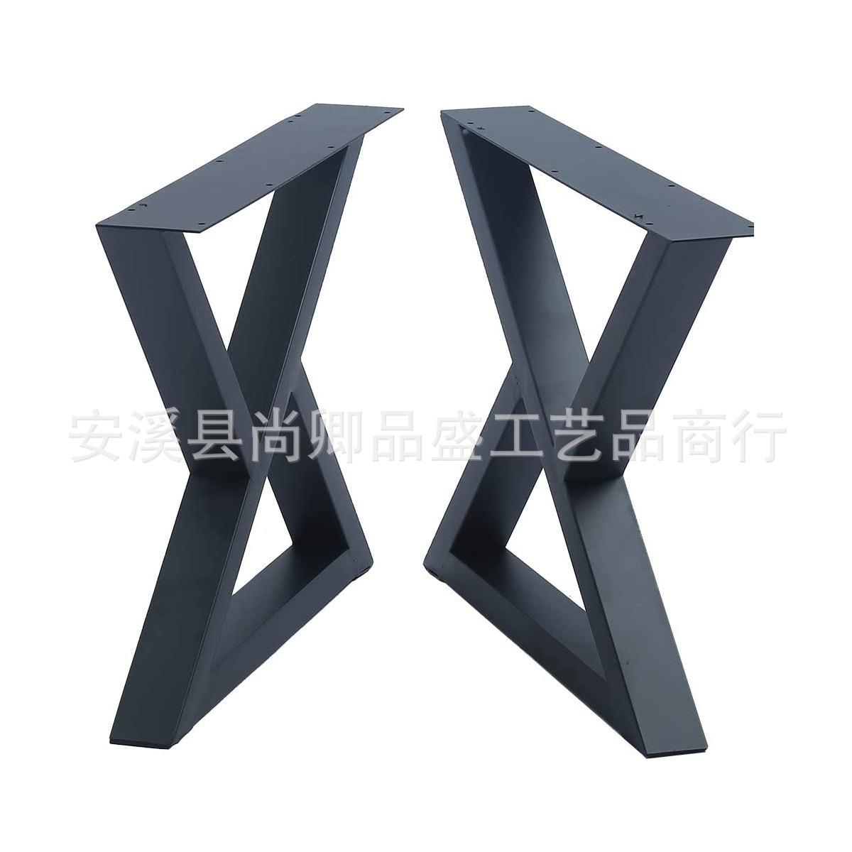 铁艺桌脚支架金属铁艺家具餐桌腿茶几桌腿搁板脚现货桌架巴台桌架