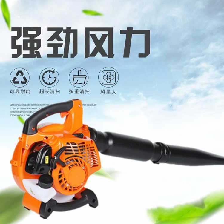 秋季小型轻便汽油吹枣机抽吸两用工地马路广场背负式除尘吹灰机