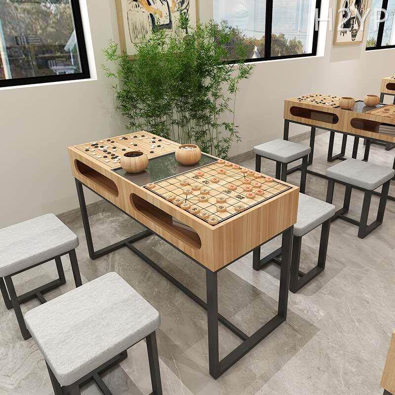 棋社棋盘桌桌围棋量培训桌椅桌两用小学象棋幼儿园专用组合大幼儿