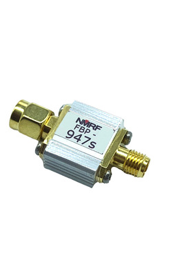 专用SAW带通滤波器 947 S(935-960)MHz GSM900 25MHz带宽，SMA接
