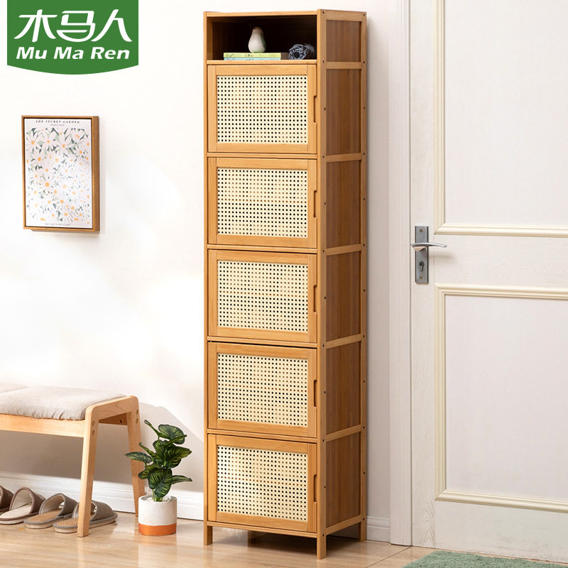 A6L鞋柜高款立式入户柜一体玄关柜鞋架子家门口多层带门入门鞋架