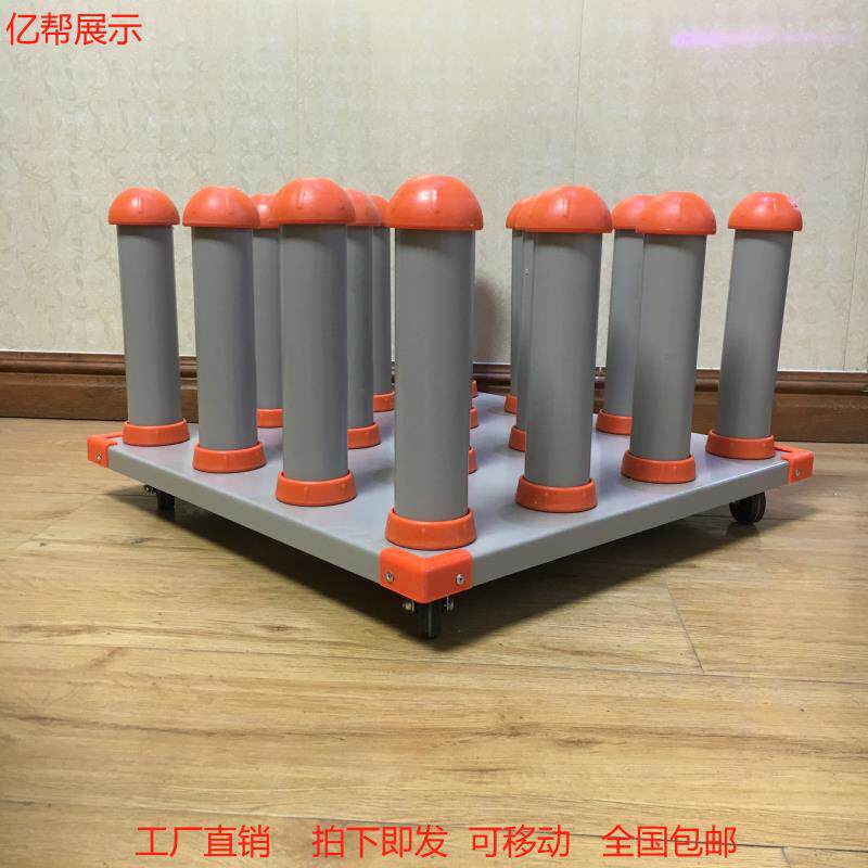 车收纳架放料卷料写真不倒翁架存放耗材材料架架存放广告材料