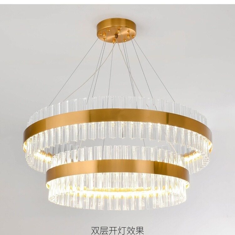 北欧别墅酒店大厅吊灯后现代设计师卧室楼梯水晶复式楼客厅卧室灯
