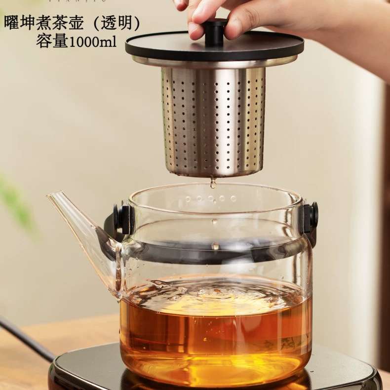 天久璃匠2024新款玻璃提梁电陶炉专用煮烧水壶可明火煮泡茶大容量