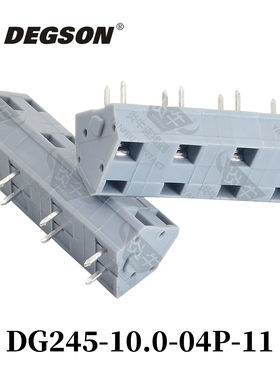 DEGSON高松弹簧式PCB接线端子快速连接按钮DG245-10.0-11-00AH/ZH