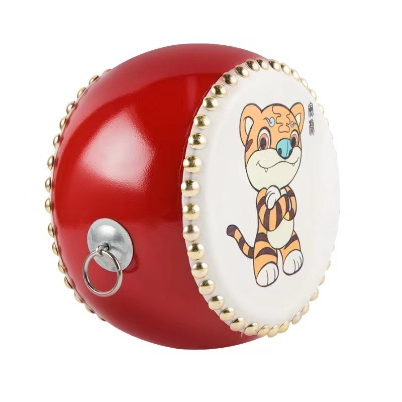 牛皮鼓小鼓儿童益智堂鼓幼儿打击乐器儿童M玩具鼓十二生肖鼓手敲